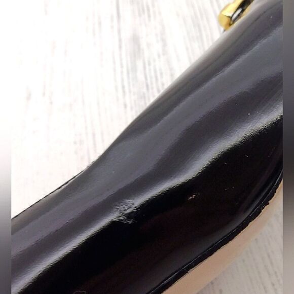 Celine Paris France Black Patent Leather Pumps Shoes Womens Vintage Authentic - Picture 16 of 16